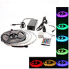 Waterproof 5M 300x5050 SMD RGB LED Strip Light with 24-Button Remote Controller and AC Adapter Set (100-240V)