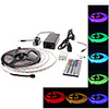 Waterproof 5M 300x5050 SMD RGB LED Strip Light with 44-Button Remote Controller and AC Adapter Set (100-240V)