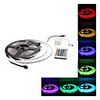 Waterproof 5M 300x5050 SMD RGB Light LED Strip Lamp with 24-Button Remote Controller Set (12V)