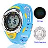 Waterproof Cold-Light Stop Watch with Calendar and Alarm - Yellow