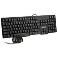 Waterproof Comfort QWERTY PS/2 Keyboard with USB Optical Mouse
