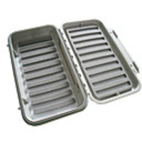 Waterproof Fly Fishing Box (8 Rows,  Gray)