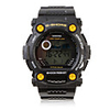 Waterproof Sporty Single Movement Digital Stop Watch with Night Light - Black