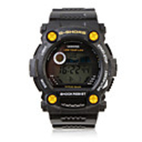 Waterproof Sporty Single Movement Digital Stop Watch with Night Light - Black