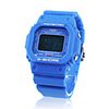 Waterproof Sporty Single Movement Digital Stop Watch with Night Light - Blue