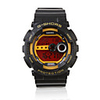 Waterproof Sporty Single Movement Digital Stop Watch with Night Light - Yellow