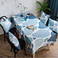 Waterproof Tablecloth Nordic Goose Soft Stone Printed Tablecloth Cover Towel Color Matching Rectangular Household Tablecloth