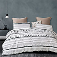 Wave Point Print 3 Pieces Bedding Set Duvet Cover Set Comforter Cover Ultra Soft Hypoallergenic Microfiber Include 1 Duvet Cover and 2 Pillowcases