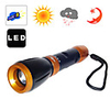 Weatherproof Super Bright LED Flashlight in 3 modes with Beam Adjusting