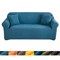 Weaving Leaf Jacquard Sofa Cover 1-Piece Couch Cover Fit for 1-4 Seater L-shape Couch Soft Stretch Slipcover Spandex Jacquard Fabric Easy to Install miniinthebox