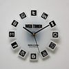 Web 2.0 PMMA Mute Sweep Wall Clock