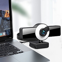 Webcam 8809 Mini Web Camera For Computer Laptop With Microphone Auto Focus Ring Light Video Webcam 1080P 2K Live Broadcast Web Cam 1K Version miniinthebox