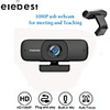 Webcam Full HD 1080P Computer Web Camera with Mic for PC Online Learning Live Broadcast WebCamera