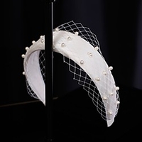 Wedding Bridal Flannel Headdress with Imitation Pearl 1 Piece Wedding / Special Occasion Headpiece