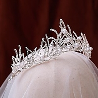 Wedding Bridal Imitation Pearl / Alloy Headdress with Imitation Pearl 1 Piece Wedding / Special Occasion Headpiece
