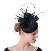 Wedding Tweed Fascinators with Bowknot 1 Piece Party / Evening Headpiece