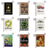 Welcome Garden Flag Double Sided Outdoor Holidays Yard Flag Holidays Vertical Flags miniinthebox