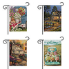 Welcome Garden Flag Double Sided Outdoor Holidays Yard Flag Holidays Vertical Flags miniinthebox