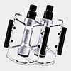 WEST BIKING Bike Pedals Mountain Bike Pedals Anti-Slip Durable Easy to Install 1 Bearing Aluminium for Cycling Bicycle Road Bike Mountain Bike MTB Recreational Cycling Silver