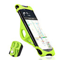 WEST BIKING Bike Phone Mount Portable Skidproof Easy to Install for Road Bike Mountain Bike MTB Silicone Aluminum Alloy iPhone X iPhone XS iPhone XR Cycling Bicycle Black Orange Green