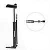 WEST BIKING Mini Bike Pump Portable Lightweight Durable Easy to Install High-Pressure For Road Bike Mountain Bike MTB Basketball Cycling Bicycle Aluminum Alloy Silver