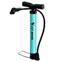 WEST BIKING Mini Bike Pump Portable Lightweight Lightweight Materials Durable Inflated For Road Bike Mountain Bike MTB Basketball Cycling Bicycle Plastic Steel Blue