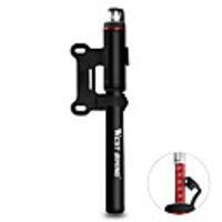WEST BIKING Mini Bike Pump Portable Lightweight Ultra Light (UL) Durable High Pressure For Road Bike Mountain Bike MTB Basketball Cycling Bicycle Aluminium Alloy Black