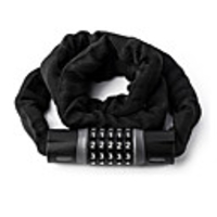 WEST BIKING Password lock Bike Chain Lock Portable Foldable Locking Security Durable Anti-cutting For Road Bike Mountain Bike MTB Cycling Bicycle Aluminum Alloy ABS Black