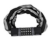 WEST BIKING Password lock Bike Chain Lock Portable Foldable Locking Security Durable Anti-cutting For Road Bike Mountain Bike MTB Cycling Bicycle Aluminum Alloy ABS GrayWhite