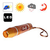 WF-801 Portable Sunlight LED Flashlight with 2 Brightness Levels,  Cast Metal Body