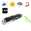 WF-T6 Portable Sunlight LED Flashlight with 2 Brightness Levels,  Cast Metal Body