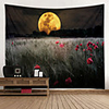 Wheat Moon Flower Digital Printed Tapestry Classic Theme Wall Decor 100% Polyester Contemporary Wall Art Wall Tapestries Decoration