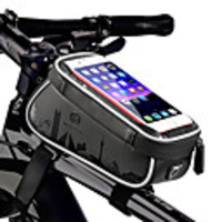 Wheel up Bike Frame Bag Top Tube 6 inch Waterproof Cycling for Cycling Black Mountain Bike / MTB Road Bike Outdoor Exercise