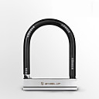 Wheel up Bike U Lock Portable Wearproof Security For Road Bike Mountain Bike MTB Cycling Bicycle Metal Black BlackSliver