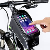 Wheel up Cell Phone Bag Bike Frame Bag Top Tube 6 inch Touch Screen Reflective Waterproof Cycling for All Phones iPhone X iPhone XR Black Road Bike Mountain Bike MTB / iPhone XS / iPhone XS Max