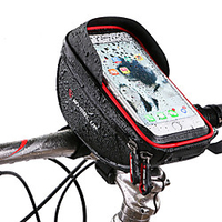 Wheel up Cell Phone Bag Bike Handlebar Bag 6 inch Touch Screen Reflective Cycling for Cycling iPhone X iPhone XR Red Black Mountain Bike / MTB Road Bike / iPhone XS / iPhone XS Max miniinthebox
