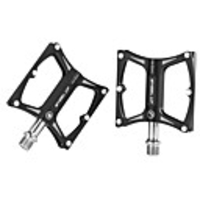 Wheel up Mountain Bike Pedals Flat Platform Pedals Lightweight Anti-Slip Durable 3 Bearing Aluminum Alloy for Cycling Bicycle Road Bike Mountain Bike MTB Recreational Cycling Black