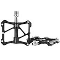 Wheel up Mountain Bike Pedals Flat Platform Pedals Sealed Bearing Lightweight Anti-Slip 3 Bearing Aluminum Alloy for Cycling Bicycle Road Bike Mountain Bike MTB Recreational Cycling Black