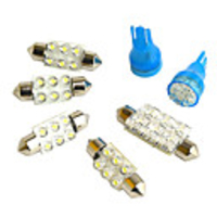 White and Blue Bulbs for VW Passat(7 pcs)