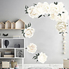 White Beautiful Flowers Wall Stickers - Words amp;ampamp"es Wall Stickers Characters Study Room / Office / Dining Room / Kitchen