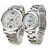 White Face Pair of Alloy Analog Quartz Couple