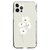White Flowers Case For Apple iPhone 12 11 SE2020 Unique Design Protective Case Shockproof Cover TPU Clear Case for iPhone 12 Pro Max XR XS Max iPhone 8 7