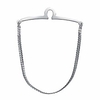 white gold plated tie chain for men stainless steel novel fashion suit shirt tie chain