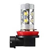 White H11/H8 4.2W 6000K 12V Clear Lens LED Car Fog Light Bulb