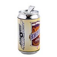 White Light 5-LED Pop Can Shaped Butane Lighter (Assorted Color)