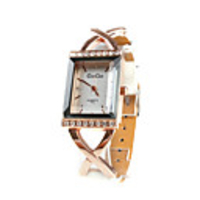 White PU Leather Band Women