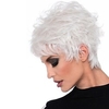 White Wigs for Women Synthetic Wig Loose Curl Asymmetrical Wig Short White Synthetic Hair 6 Inch Classic Exquisite Fluffy White miniinthebox