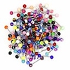 wholesale 14g tongue rings barbells assorted colors 110 pcs acrylic ball