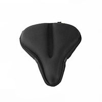 wide gel bicycle saddle cushion silicone cushion bicycle seat pad cover extra padded comfort for exercise stationary cruiser or spinning cycling black amp; 40;26cmx24.5cm/10x9.6inchamp; 41; miniinthebox