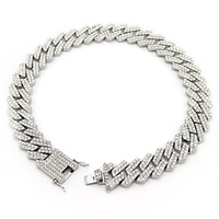 Widen Cuban Chain Hip Hop Chain Friends Punk Alloy Silver 45 cm Necklace Jewelry For Street Gift miniinthebox
